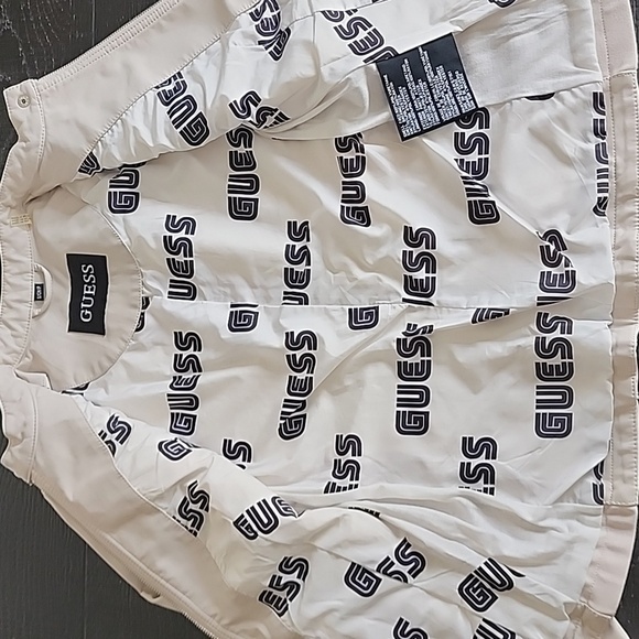 Guess Women's Off-White Faux-Leather Moto Jacket - Picture 8 of 9